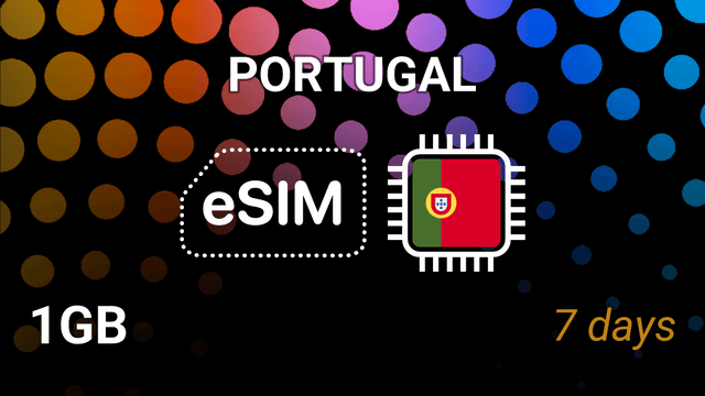 eSIM Portugal: 1GB for 7 Days – MEO, NOS, Vodafone Internet
