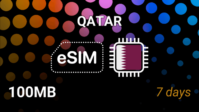Qatar eSIM: 100MB for 7 Days – Vodafone & ooredoo Internet