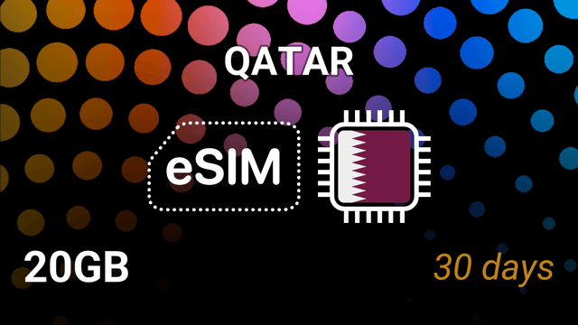 Qatar eSIM: 20GB Mobile Internet, 30 Days, Vodafone & Ooredoo