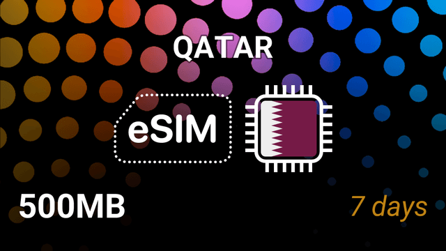 Qatar eSIM: 500MB for 7 Days – Vodafone & ooredoo Internet