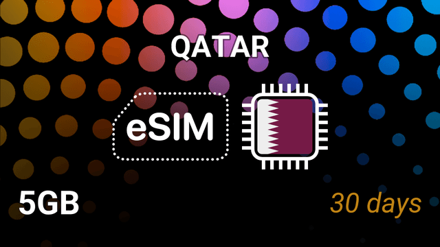 Qatar eSIM: 5GB Internet, 30 Days, Vodafone & Ooredoo