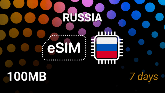 eSIM Russia: 100MB Internet, 7 Days, Beeline 4G, Top Up