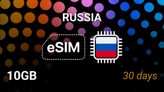 eSIM Russia: 10GB Internet, 30 Days, Beeline 4G Tariff
