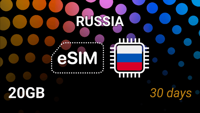 eSIM Russia: 20GB Internet, 30 Days, Beeline 4G Tariff