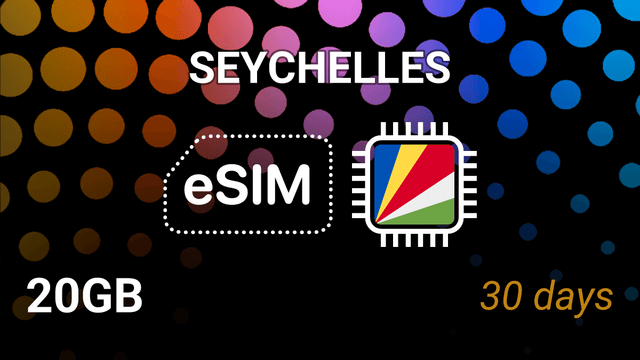 eSIM Seychelles: 20GB Internet, 30 Days, Airtel 5G, Top Up