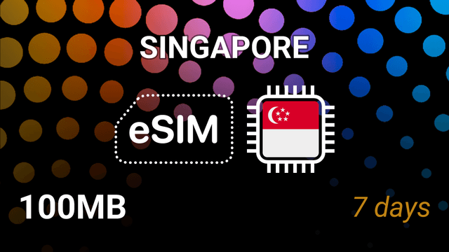 eSIM Singapore: 100MB for 7 Days – Simba, StarHub, 3G/4G/5G