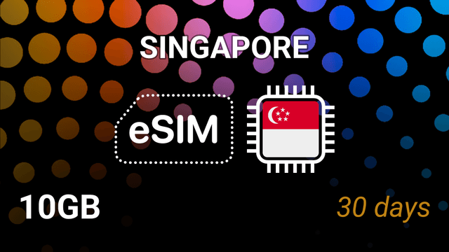 eSIM Singapore: 10GB for 30 Days – Simba & StarHub 5G Internet