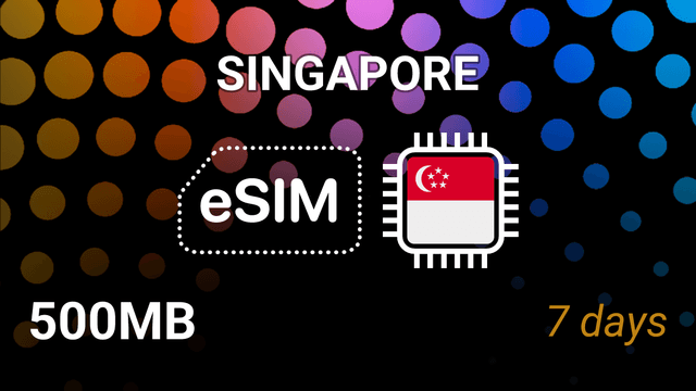 eSIM Singapore: 500MB for 7 Days – Simba & StarHub Networks