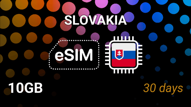 eSIM Slovakia: 10GB Internet, 30 Days, O2 & Orange 5G