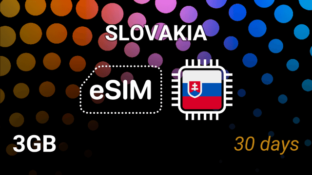eSIM Slovakia: 3GB Internet, 30 Days, O2 & Orange 5G