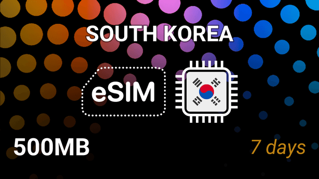 eSIM South Korea: 500MB for 7 Days – LG U+ & SKTelecom
