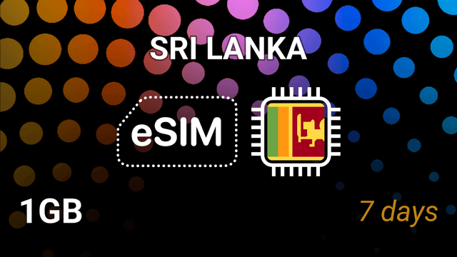 eSIM Sri Lanka: 1GB for 7 Days – Mobitel 4G Internet Plan