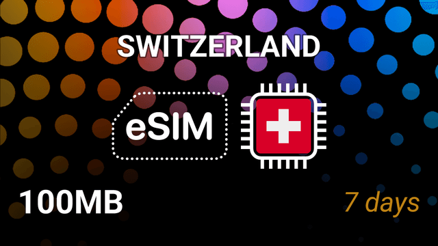 eSIM Switzerland: 100MB for 7 Days – Salt & Sunrise Internet