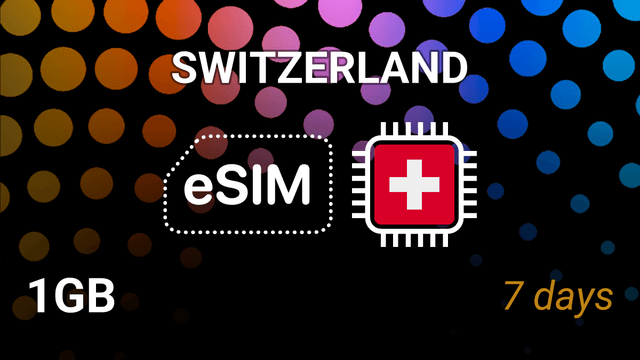 eSIM Switzerland: 1GB for 7 Days – Salt & Sunrise Networks
