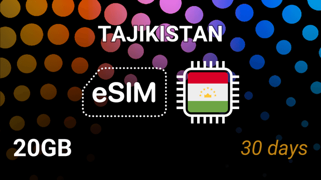 eSIM Tajikistan — 20GB, 30 Days, ZET 4G — Mobile Internet Plan