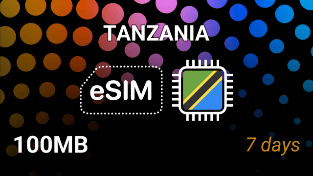 eSIM Tanzania: 100MB, 7 Days, Vodafone 3G – Mobile Internet Plan