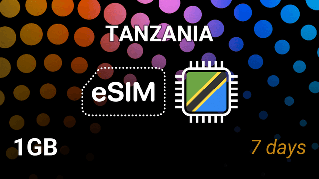 eSIM Tanzania: 1GB Internet, 7 Days, Vodafone 3G – Best Tariff