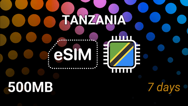 Tanzania eSIM – 500MB, 7 Days, Vodafone 3G Internet Plan