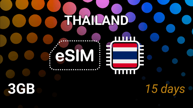 eSIM Thailand: 3GB for 15 Days – AIS & TrueMove H Internet Plan