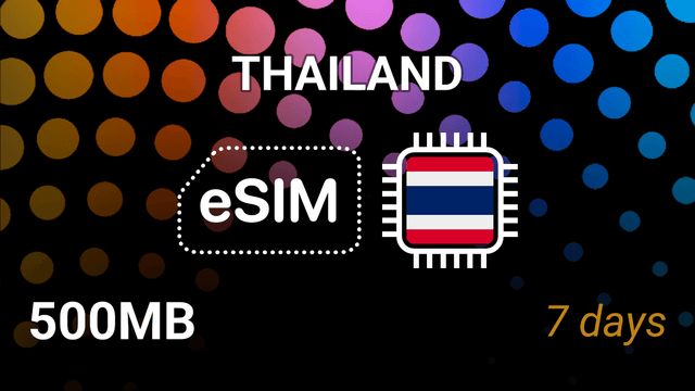 eSIM Thailand: 500MB for 7 Days – AIS, TrueMove H, 3G/4G/5G