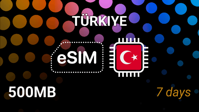 eSIM Turkey: 500MB for 7 Days – Türk Telekom 5G Internet