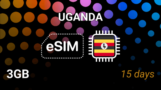 eSIM Uganda: 3GB Internet Plan, 15 Days, Airtel 4G