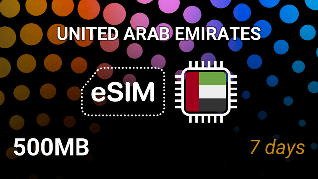 eSIM UAE: 500MB for 7 Days – Du & Etisalat Networks
