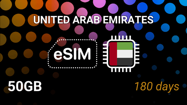 eSIM UAE: 50GB for 180 Days – Du & Etisalat 5G Internet