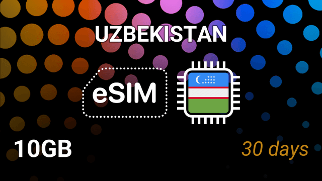 eSIM Uzbekistan: 10GB Internet, 30 Days, Beeline 4G