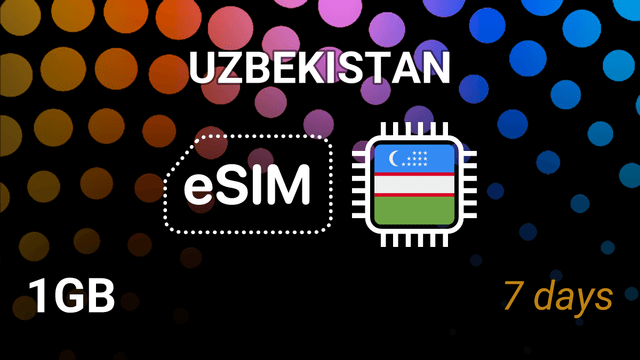 eSIM Uzbekistan — 1GB Internet, 7 Days, Beeline 4G Tariff