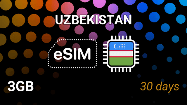 eSIM Uzbekistan: 3GB Internet, 30 Days, Beeline 4G