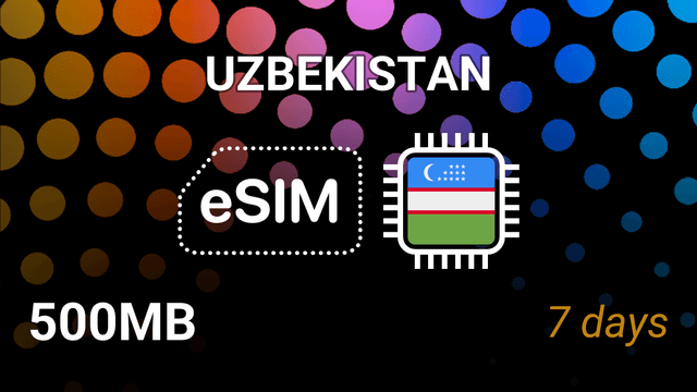 eSIM Uzbekistan: 500MB Internet, 7 Days, Beeline 4G