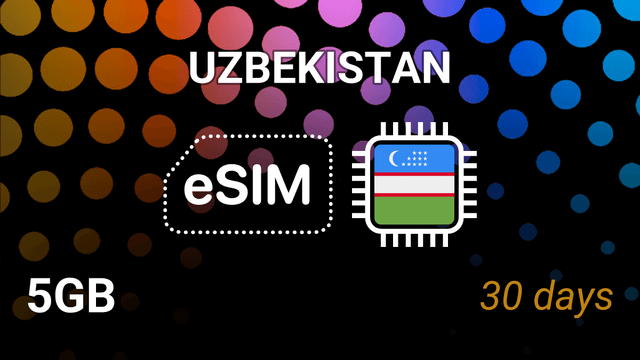eSIM Uzbekistan: 5GB Internet, 30 Days, Beeline 4G Tariff