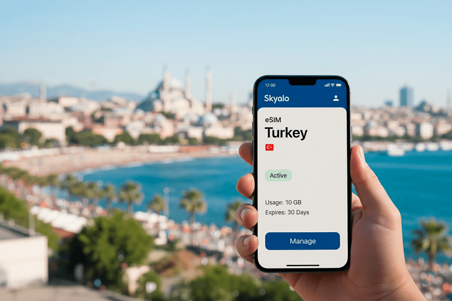 Connect to mobile internet in Turkey in minutes — no SIM cards, no subscriptions