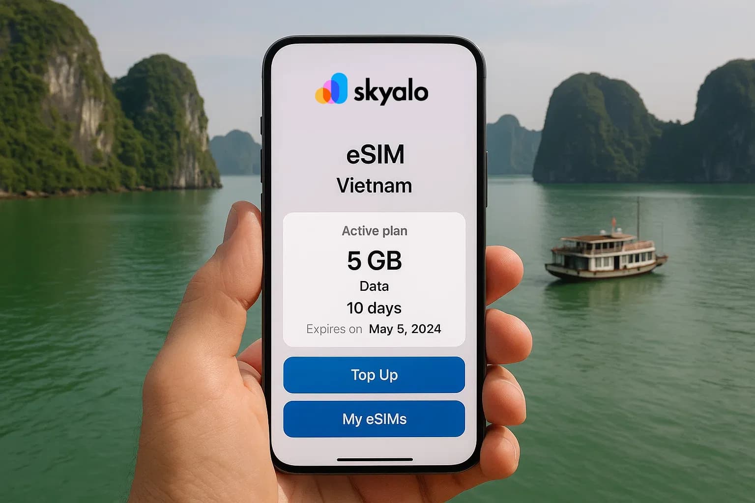 Skyalo eSIM — stay connected anywhere in Vietnam
