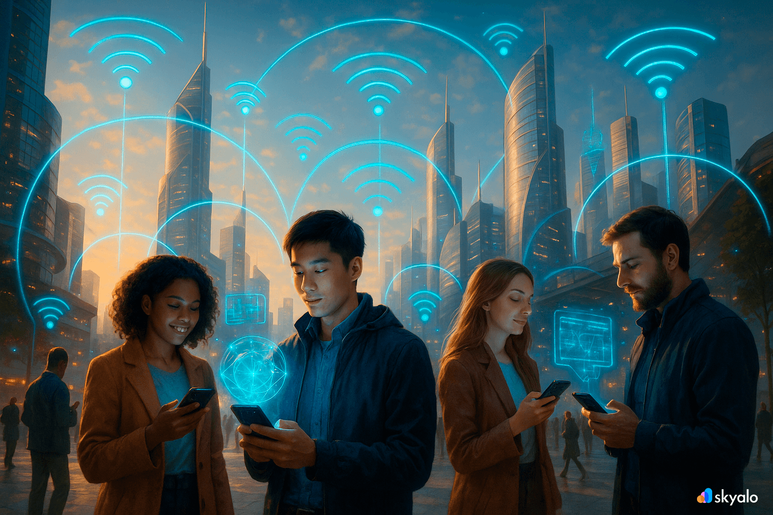 A future in which the Internet becomes literally a part of the air.