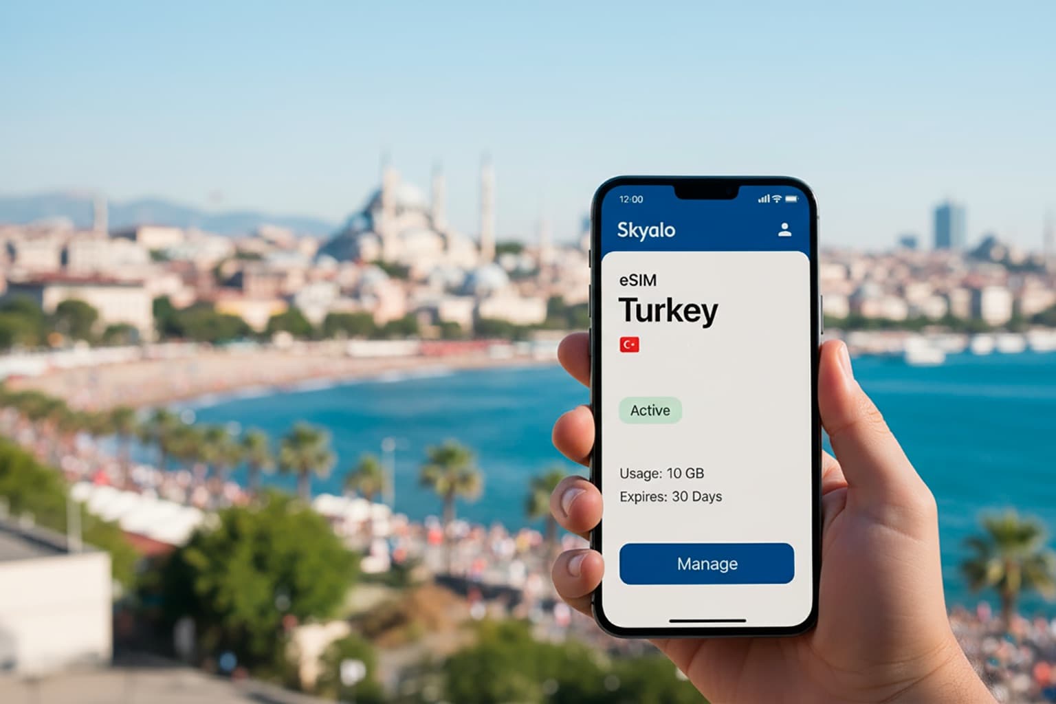 Connect to mobile internet in Turkey in minutes — no SIM cards, no subscriptions
