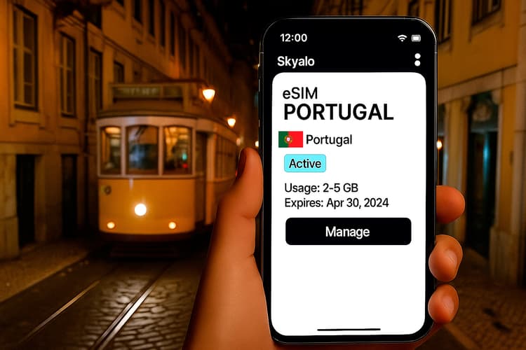Stay connected in Portugal with Skyalo — no roaming, no hassle