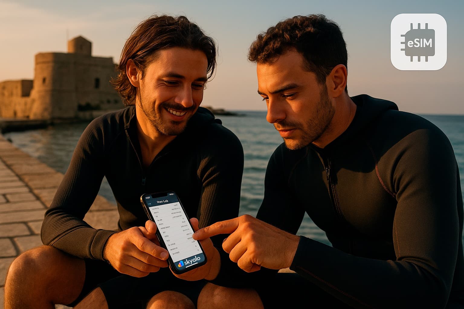 Dive plans and fort-side stroll — Skyalo eSIM keeps you connected