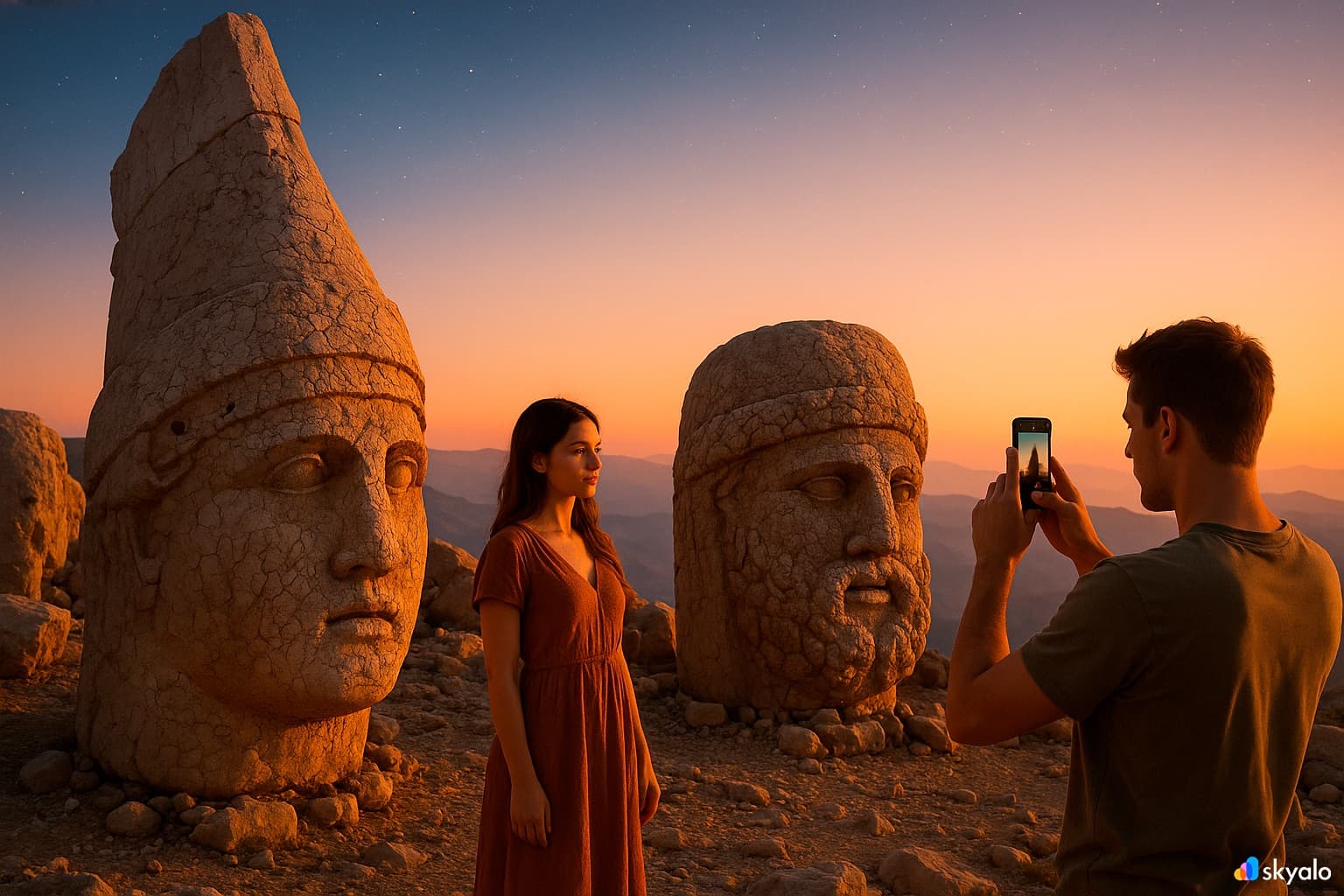 The stone heads of Mount Nemrut