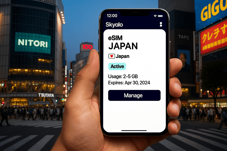 Get connected instantly in Japan with Skyalo
