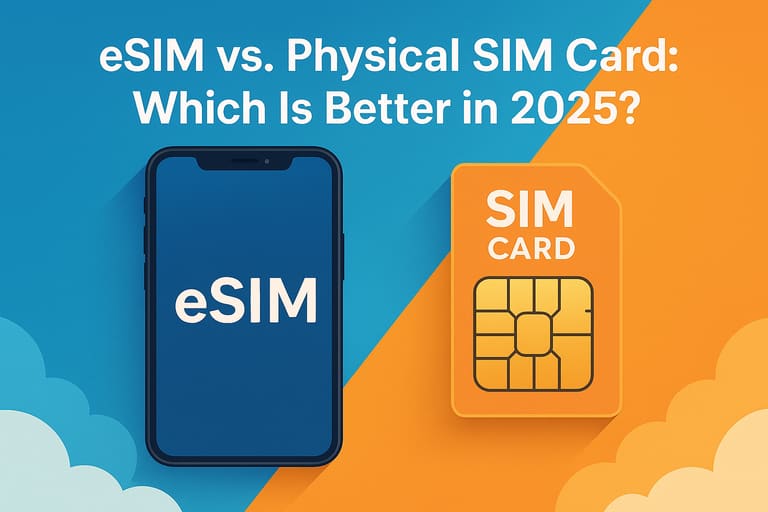 אותה מטרה, טכנולוגיה אחרת: eSIM מול כרטיסי SIM פיזיים.
