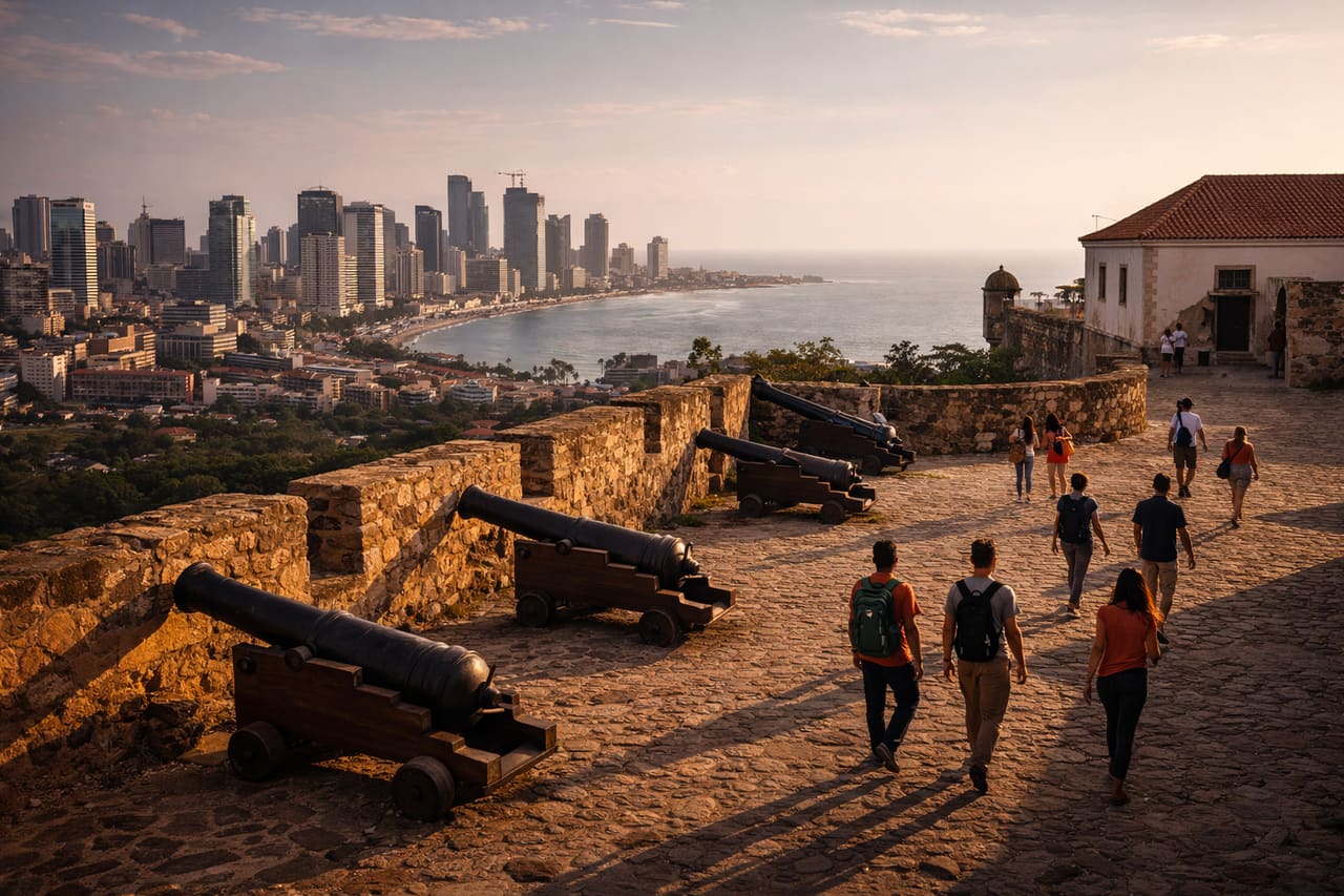 Fortezza di São Miguel con vista su Luanda