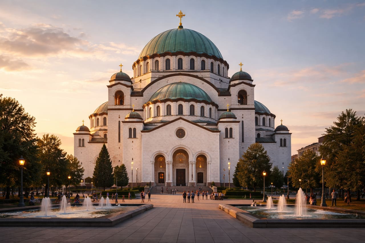 Il Tempio di San Sava a Belgrado: la più grande chiesa ortodossa della Serbia e un’importante attrazione della capitale.