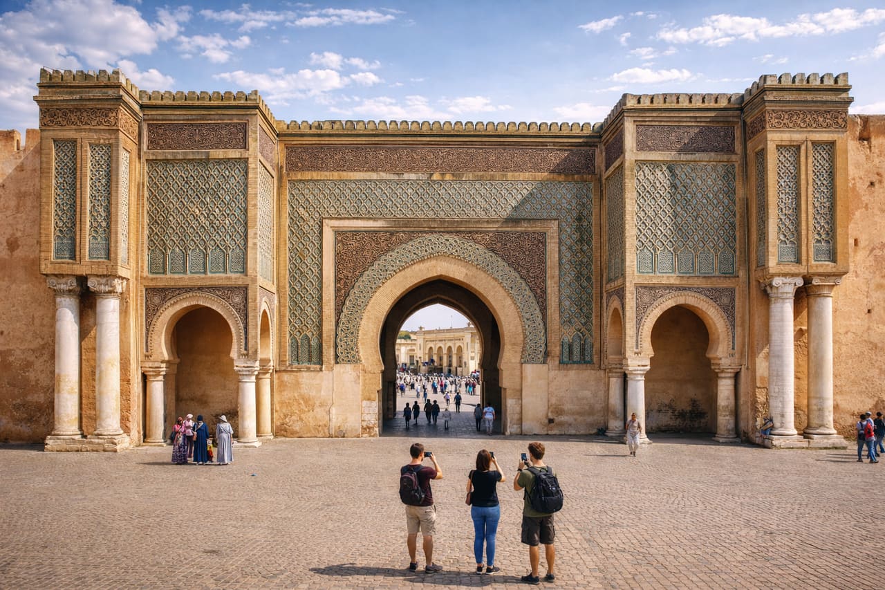 Porte Bab Mansour nella città di Meknès.