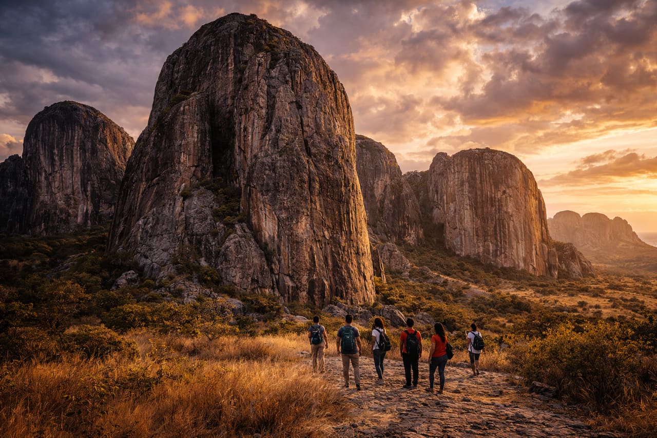 Rocce granitiche di Pungo Andongo in Angola