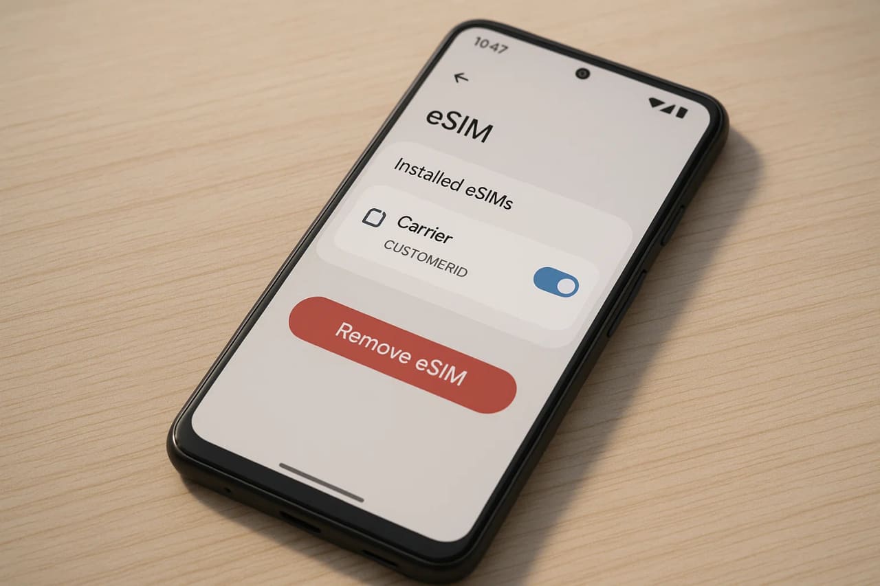 Reinstallare la eSIM su Android