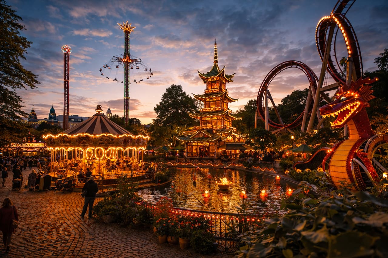 Parco Tivoli a Copenaghen