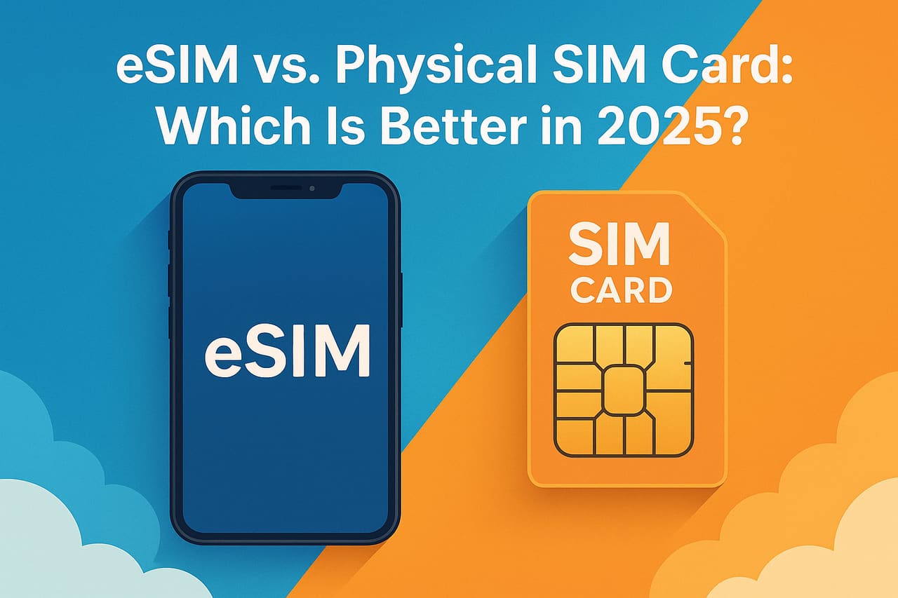 Stesso obiettivo, tecnologia diversa: eSIM vs SIM fisiche.