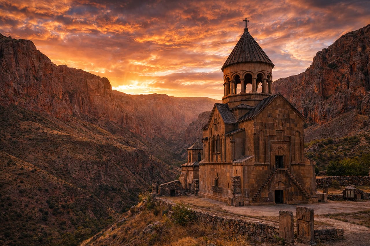 Noravank tra le rocce rosse